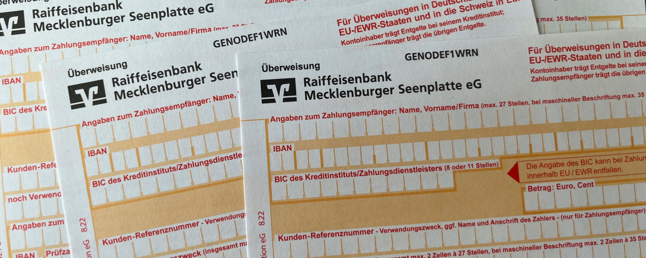 Überweisungsbeleg