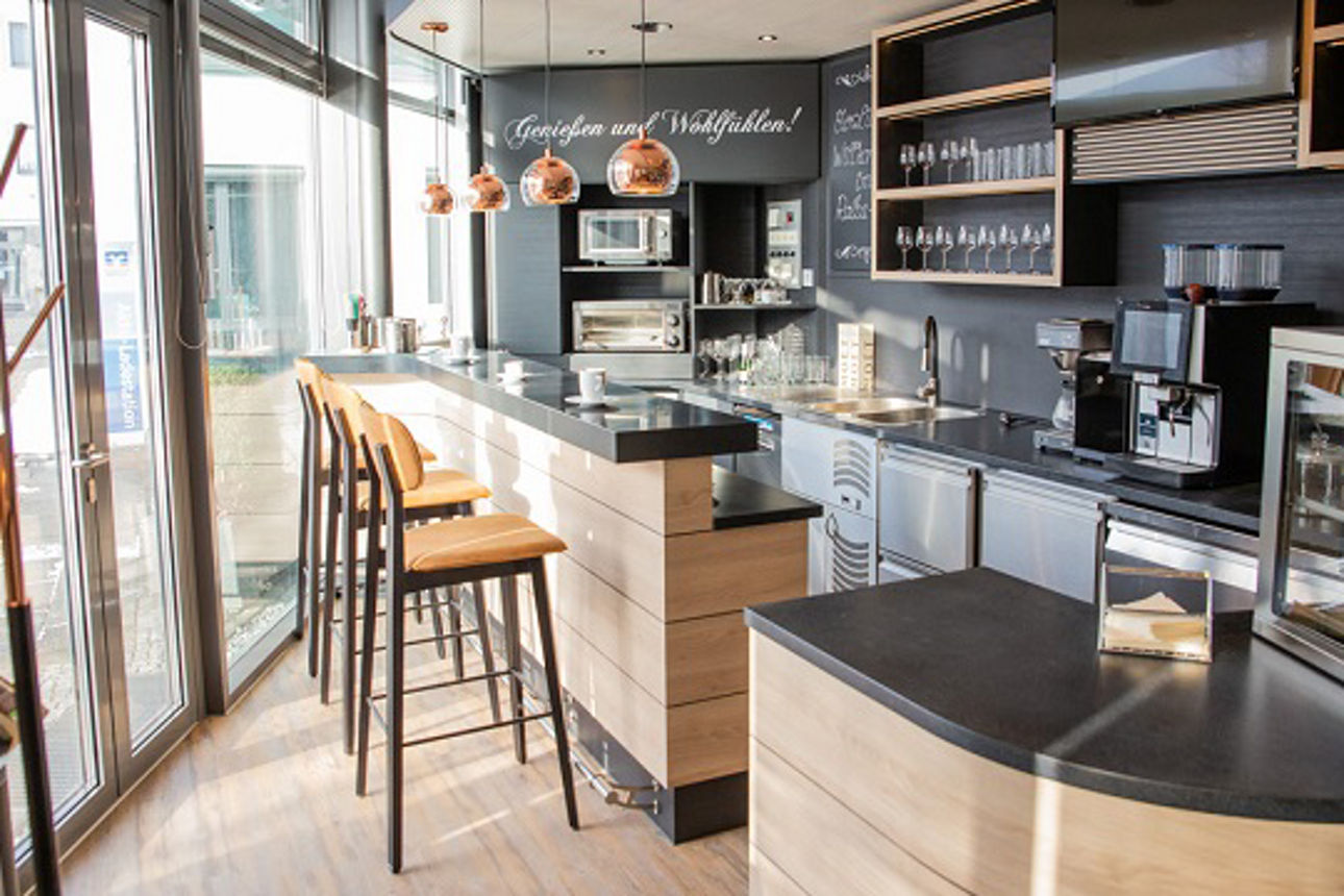 im Inneren eines Coffeeshops