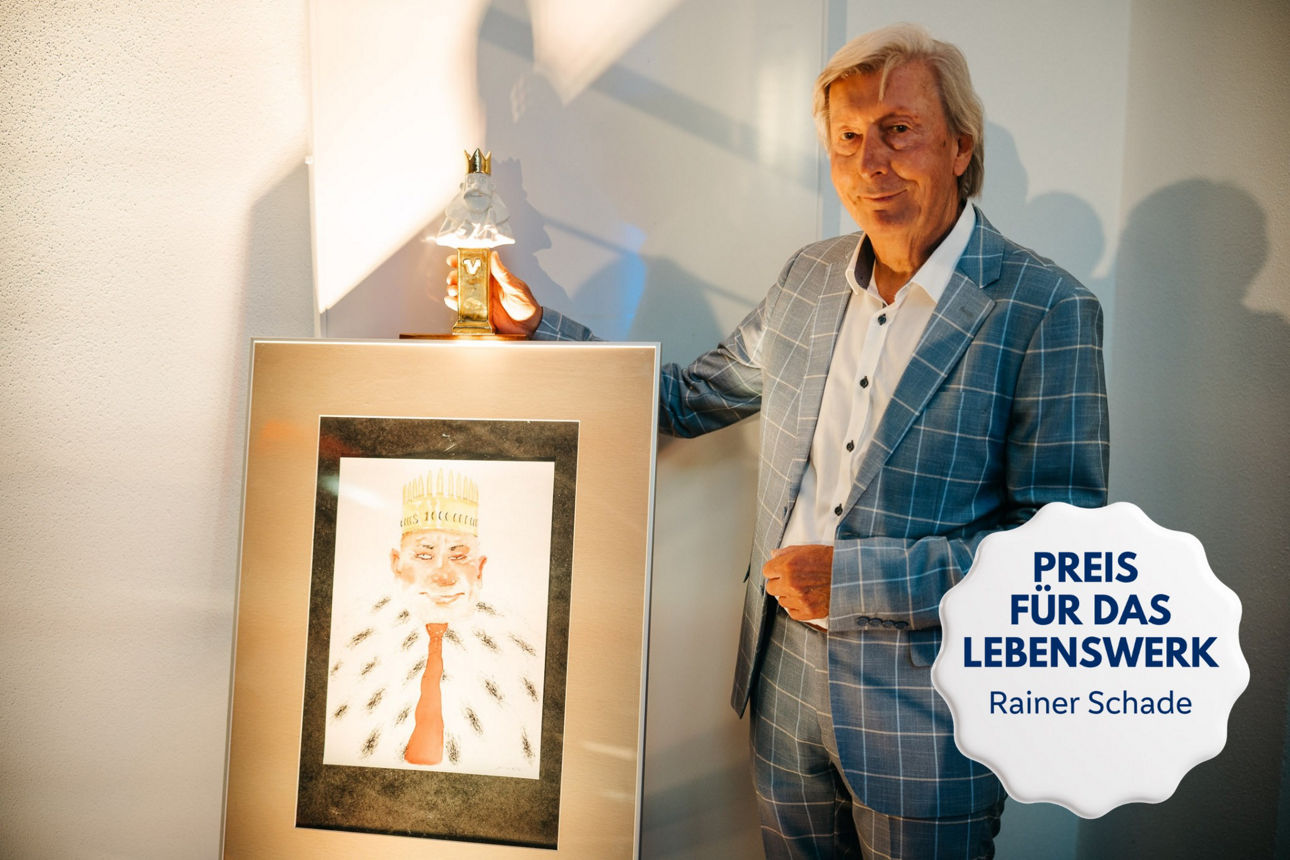 Rainer Schade erhält den Preis für sein Lebenswerk.