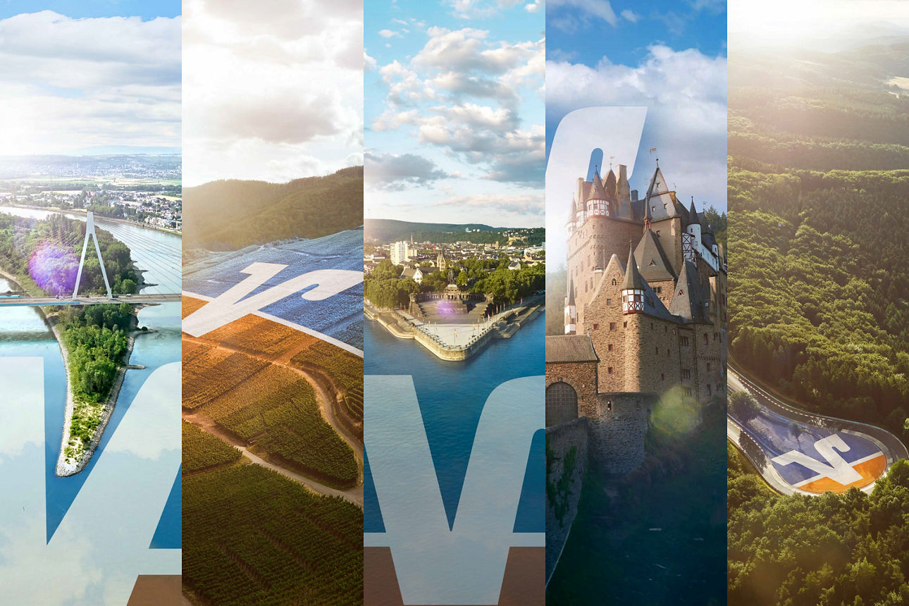 Das Bild zeigt Illustrationen mit VR Bank Logo zu den Regionalmärkten der Bank