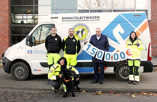 Bild des Einsatzwagens der Rettungshundestaffel Cuxland