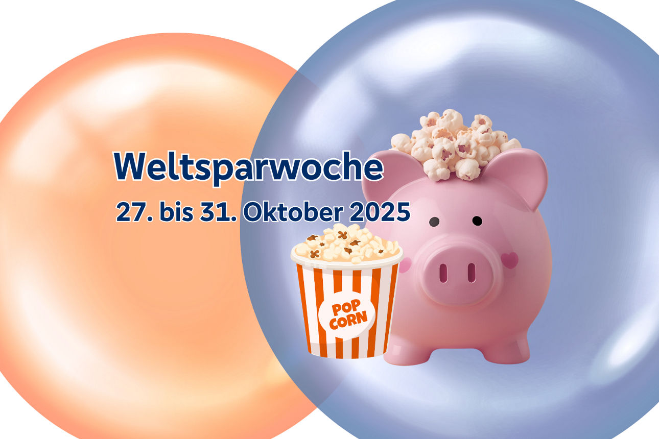 Sparschwein und Popcorn