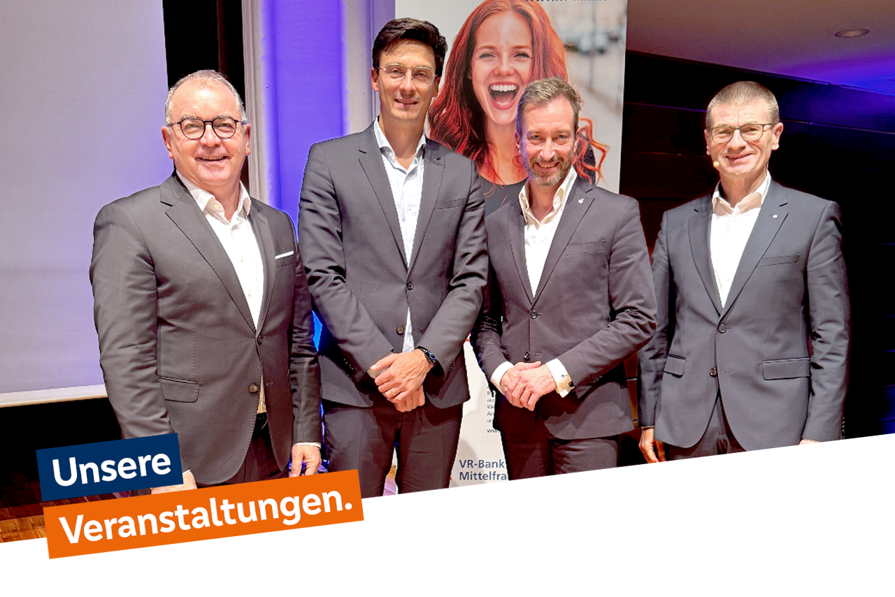 v.l.: Erwin Einzinger, Moritz Bauer,  René Borbonus und  Dr. Gerhard Walther