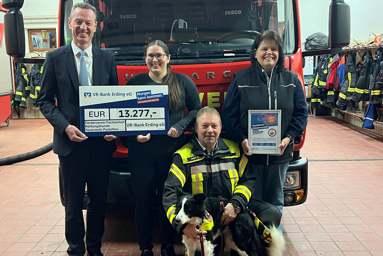 Erfolgreicher Projektabschluss für den Förderverein der Facheinheit Rettungshunde Feuerwehr Pastetten e.V. durch die „Viele-s