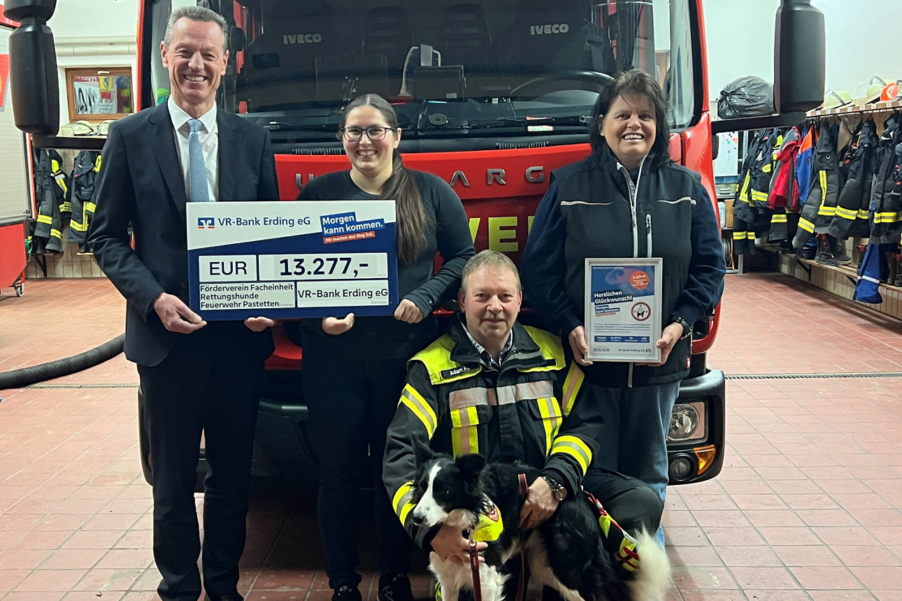 Ein toller Erfolg für den Förderverein der Facheinheit Rettungshunde Feuerwehr Pastetten e.V..