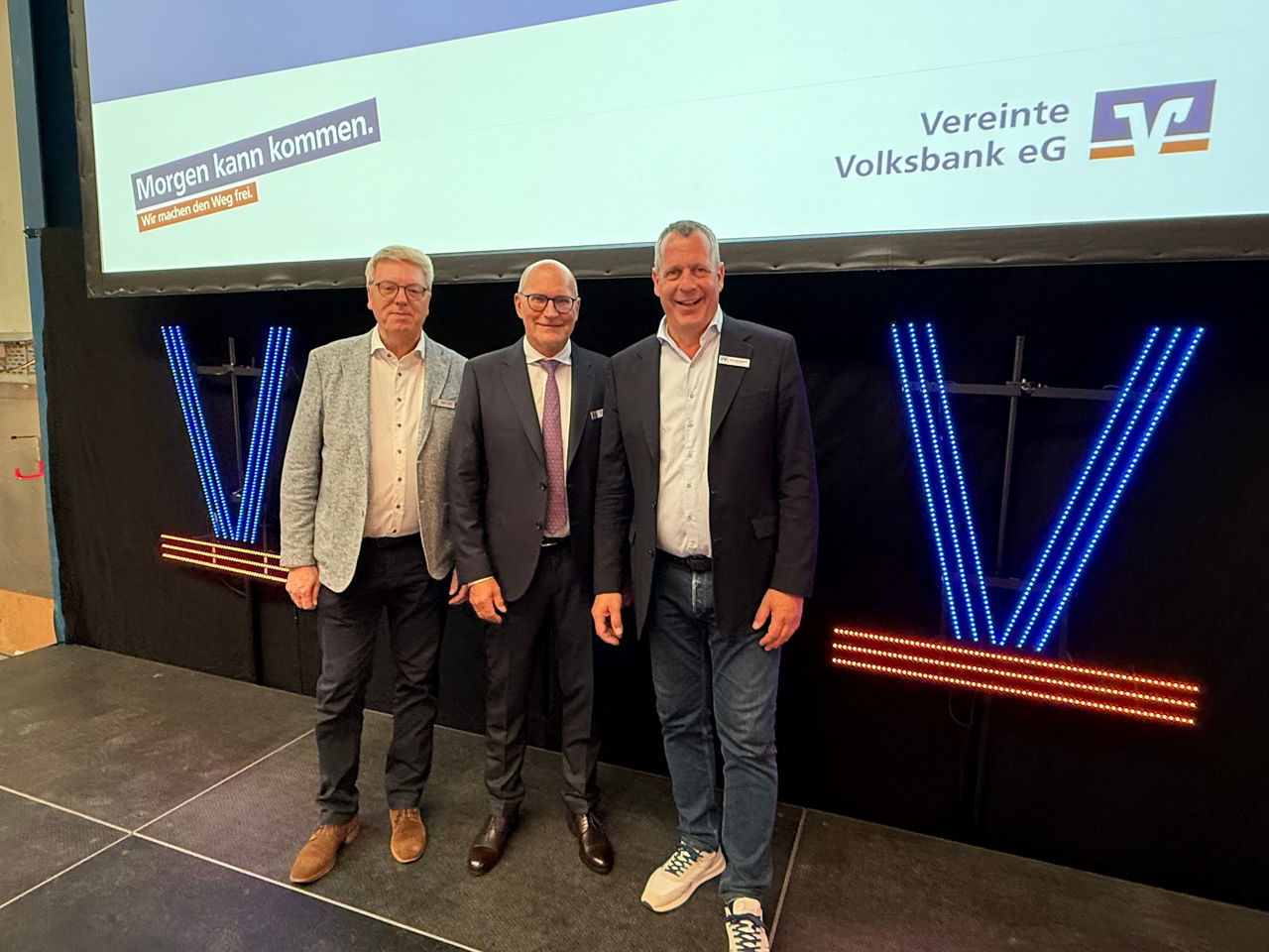 Aufsichtsratsmitglieder v.l. Jürgen Lefarth, Dirk Richter und Oliver Sprungmann