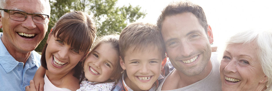 Foto einer Familie