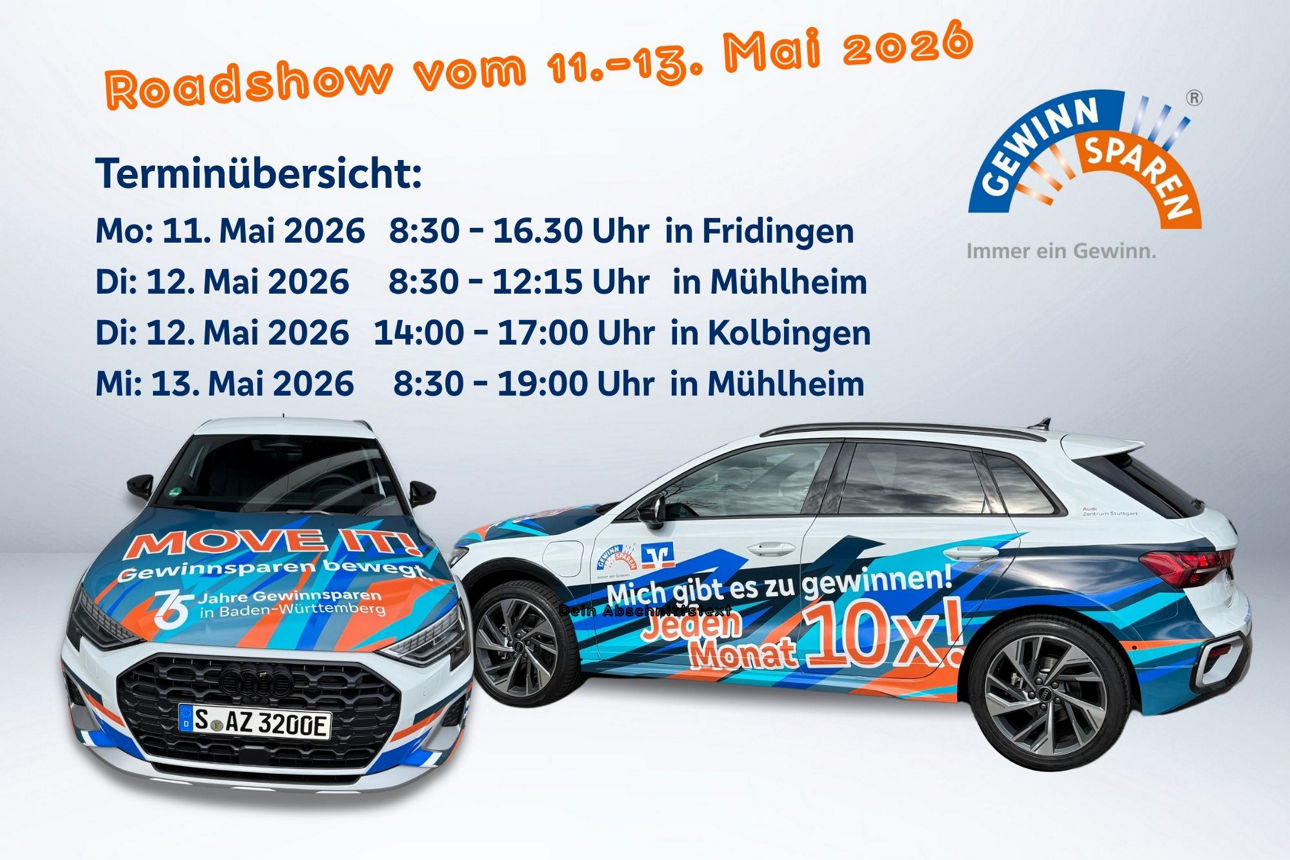Roadshow vom 11.-13. Mai 2026
