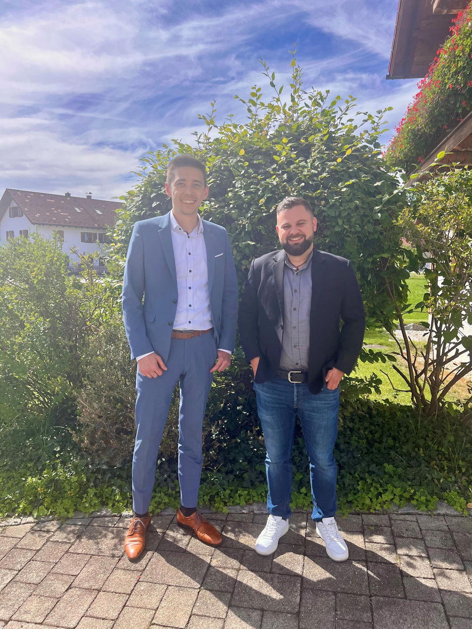 v. l. Florian Fent mit Robin Demharter
