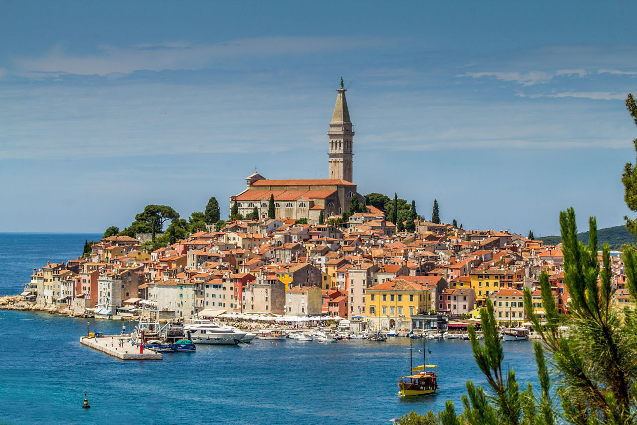 Blick auf Rovinj