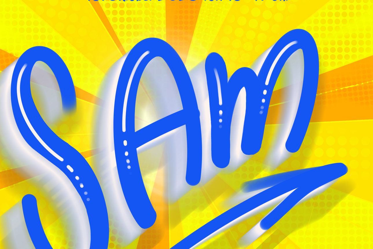 Banner mit Schriftzug SAM und Infos zur Ausbildungsmesse am 16.10.2025