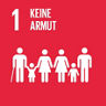 Grafik des SDG 1 - Keine Armut