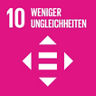 Grafik des SDGs 10 - Weniger Ungleichheit