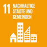 Grafik elftes SDG - Nachhaltige Städte und Gemeinden