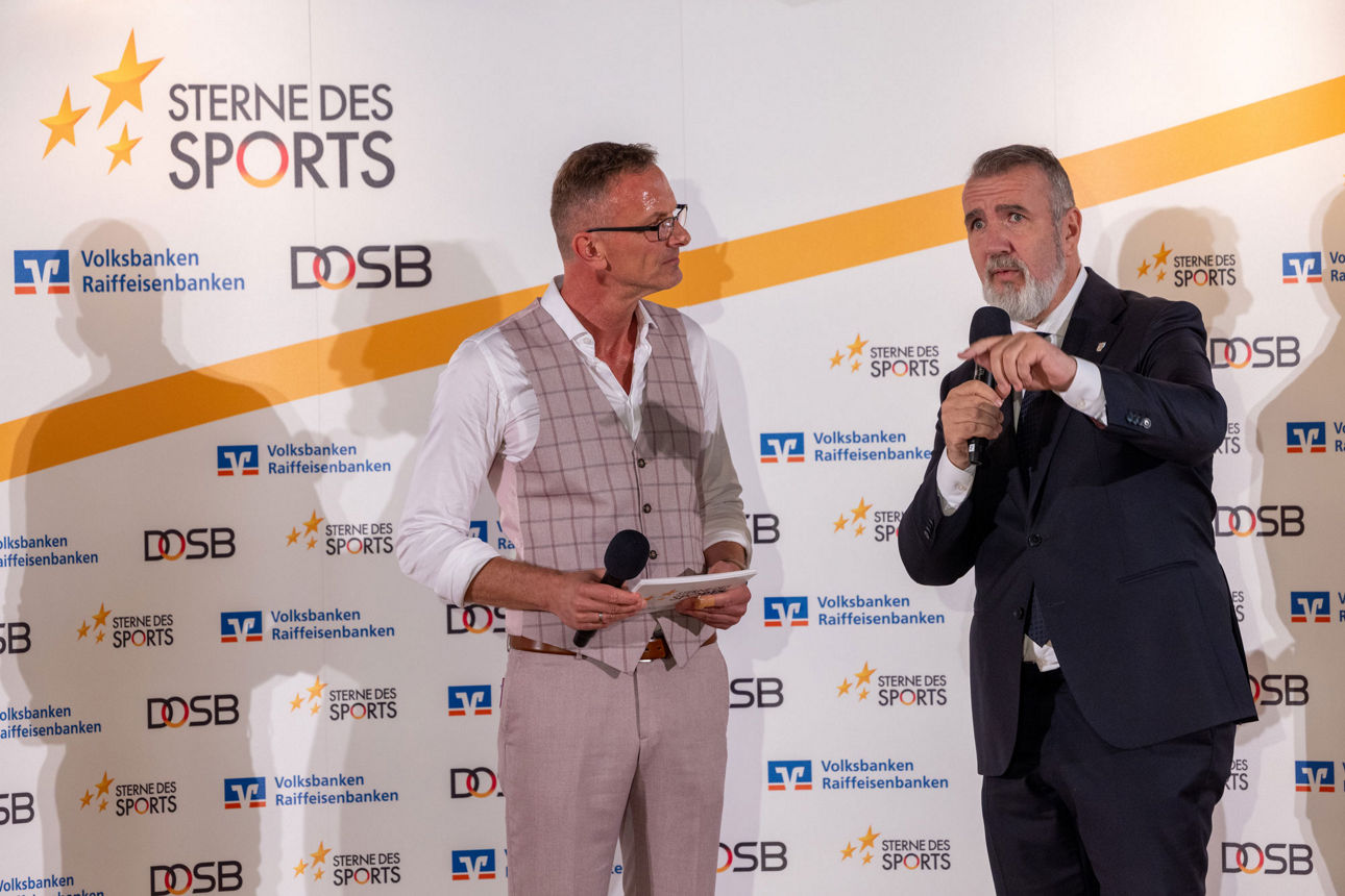 Jens May mit Steffen Schütz bei den Sternen des Sports