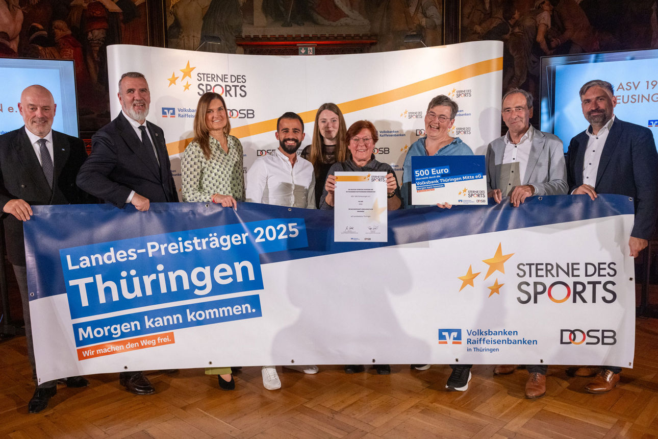 ASV 1932 Schleusingen e.V. erhält Förderpreis bei „Sterne des Sports“ in Silber 2025