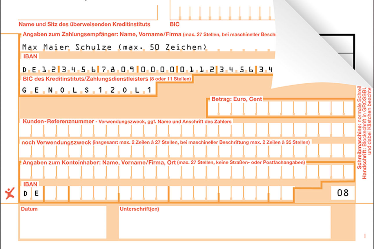 SEPA-Überweisung-Zahlschein_2-fach_mit Eindruck