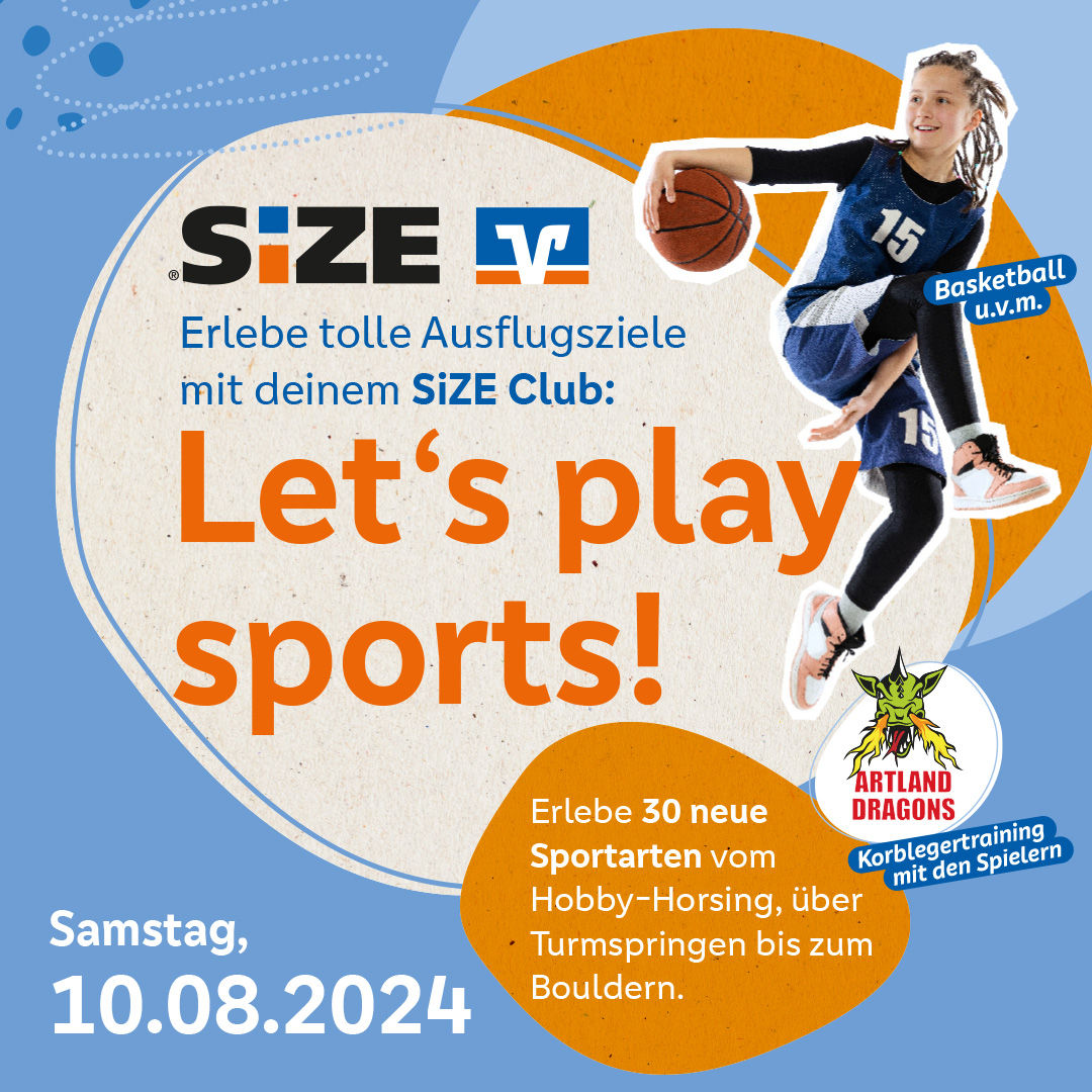 SIZE Let's play Sports Flyer
