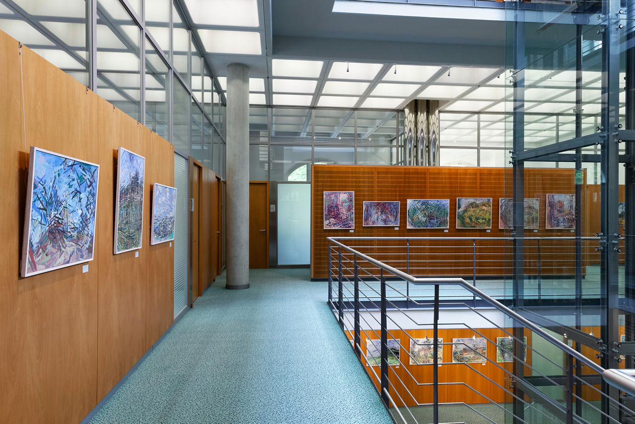 Ausstellung in der Bank in der Villa Eschebach