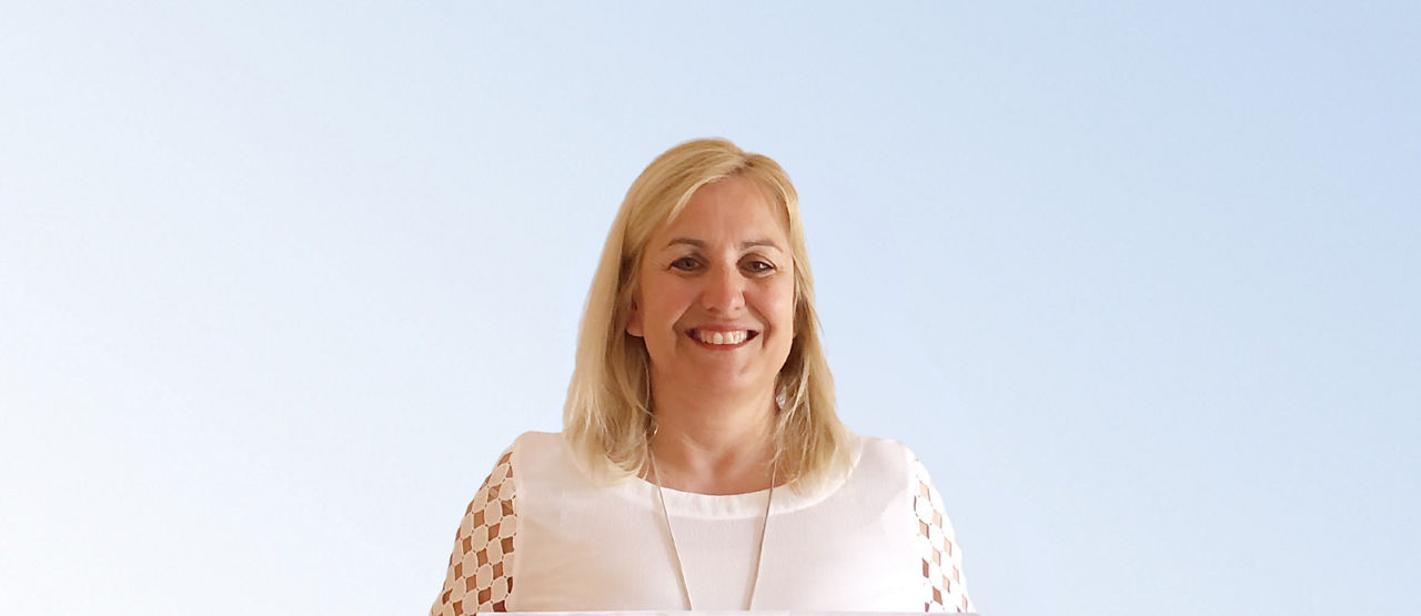 Sabine Knust, Mitarbeiterin der VR-Bank Erding eG
