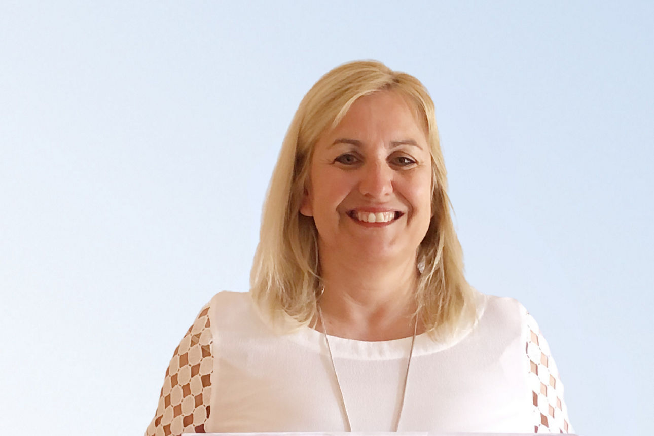 Sabine Knust, Mitarbeiterin der VR-Bank Erding eG