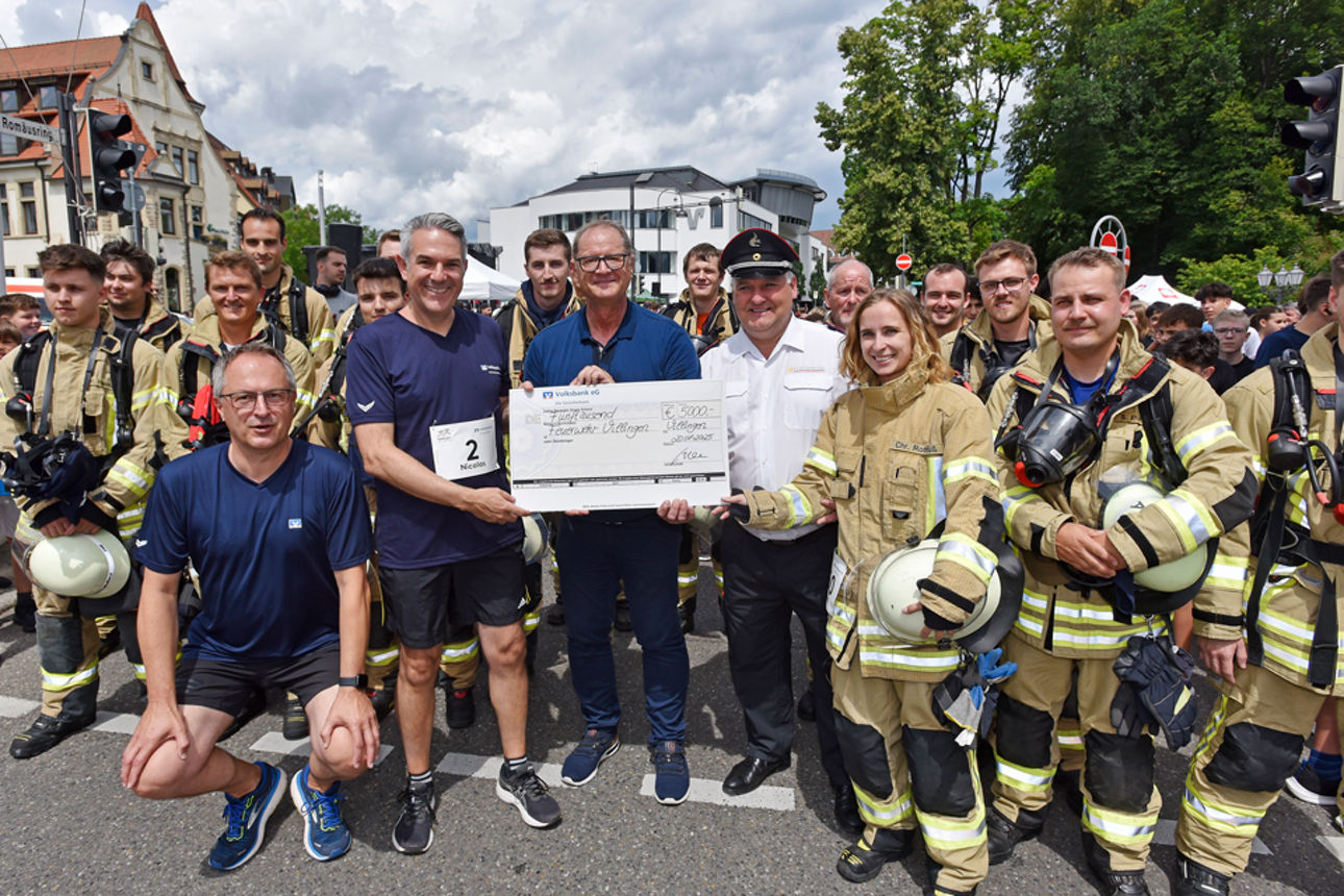 Scheckübergabe beim Stadtlauf Villingen 2025