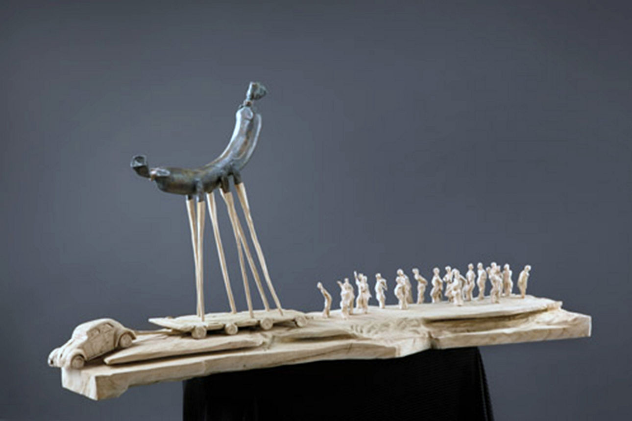 Skulptur  des Künstlers Wolfgang Sand