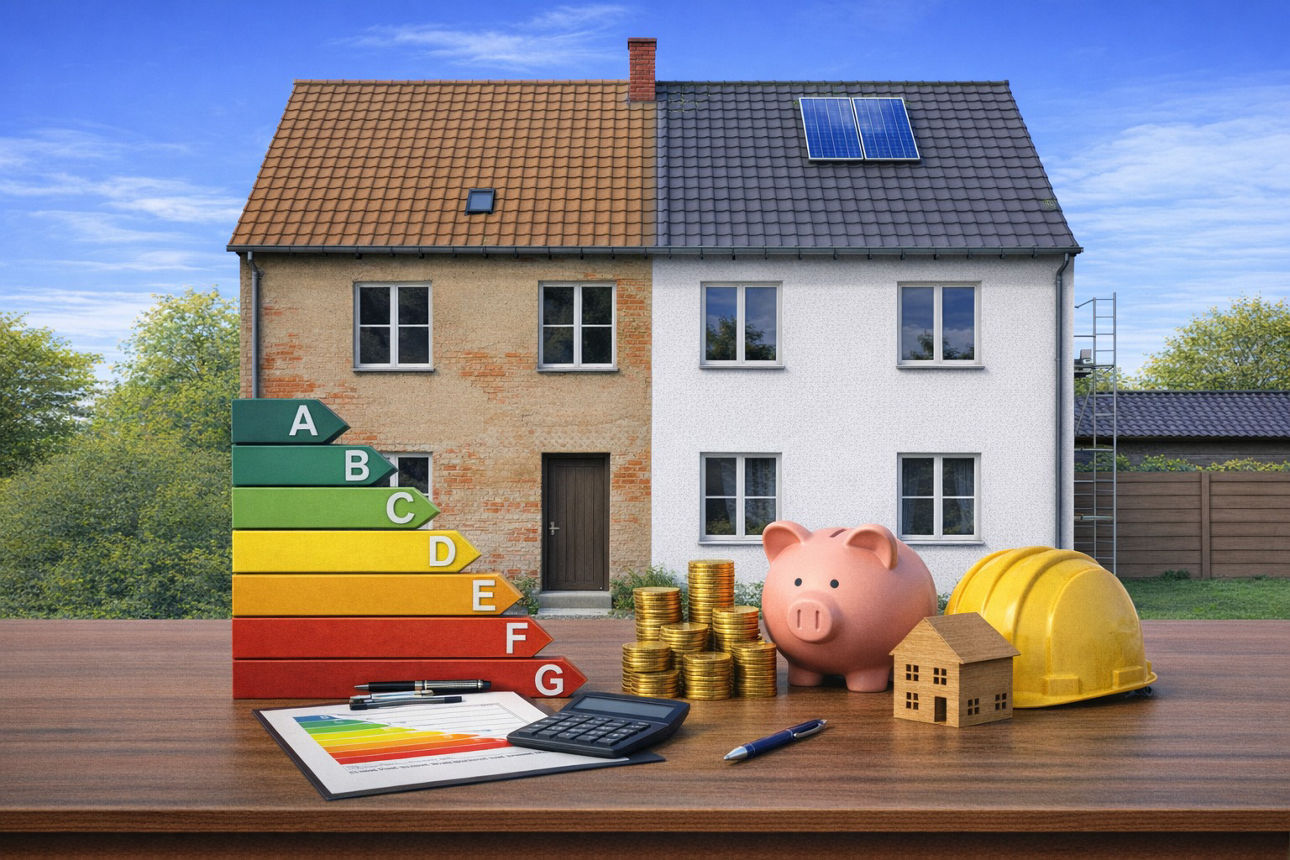 Zwei Männer auf der Baustelle