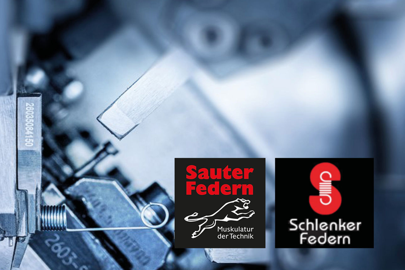 Bildausschnitt einer Maschine mit Logoeinbindungen