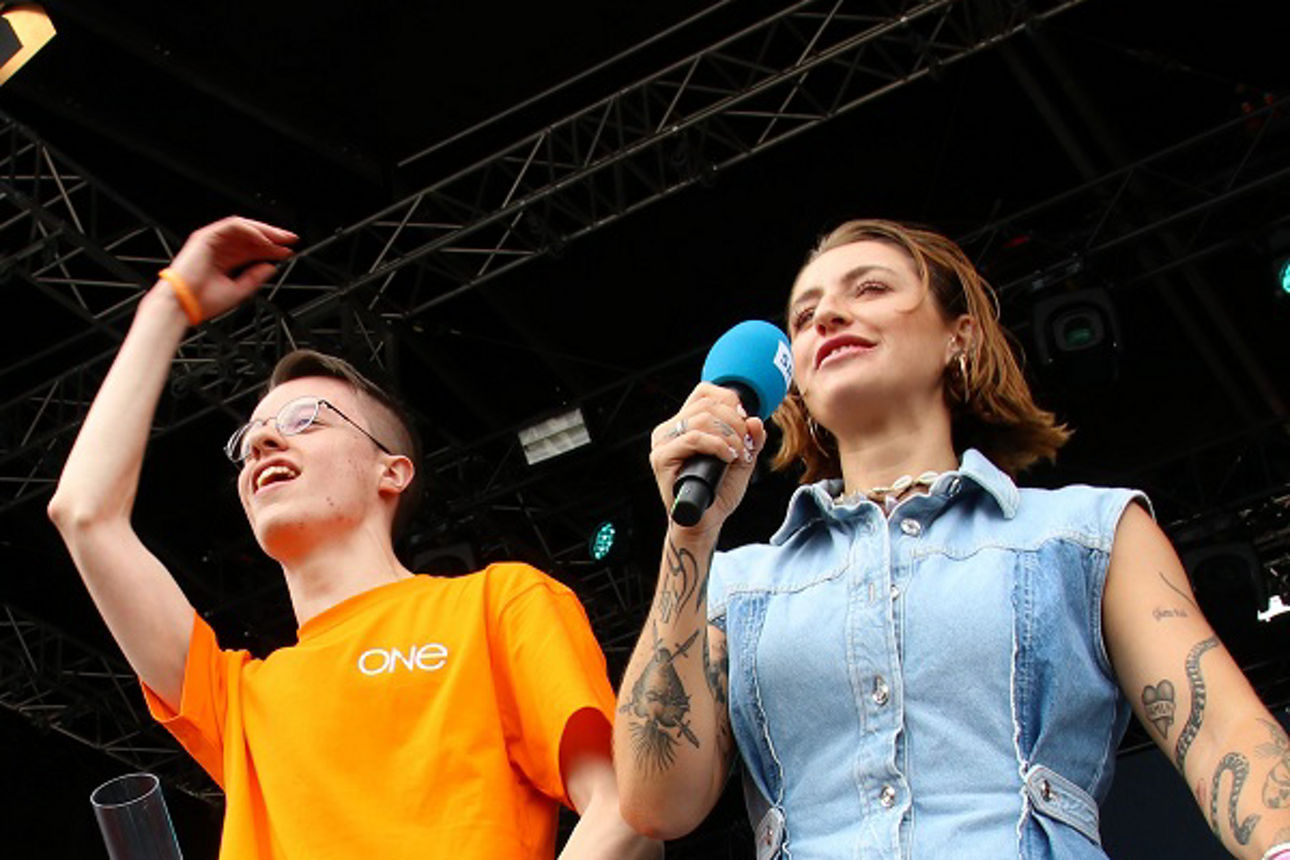 Aktion auf der Bühne