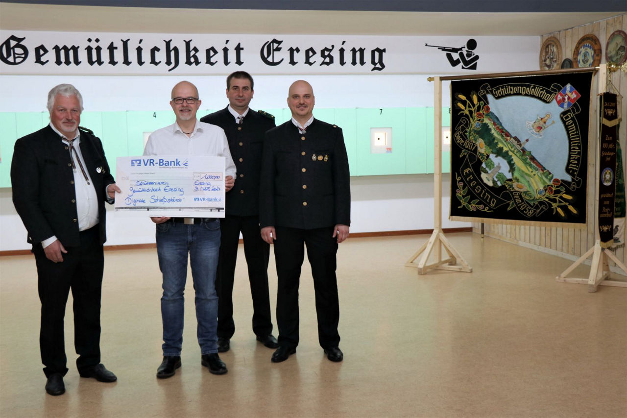 Neue digitale Schießstände für den Schützenverein „Gemütlichkeit“ e.V. in Eresing
