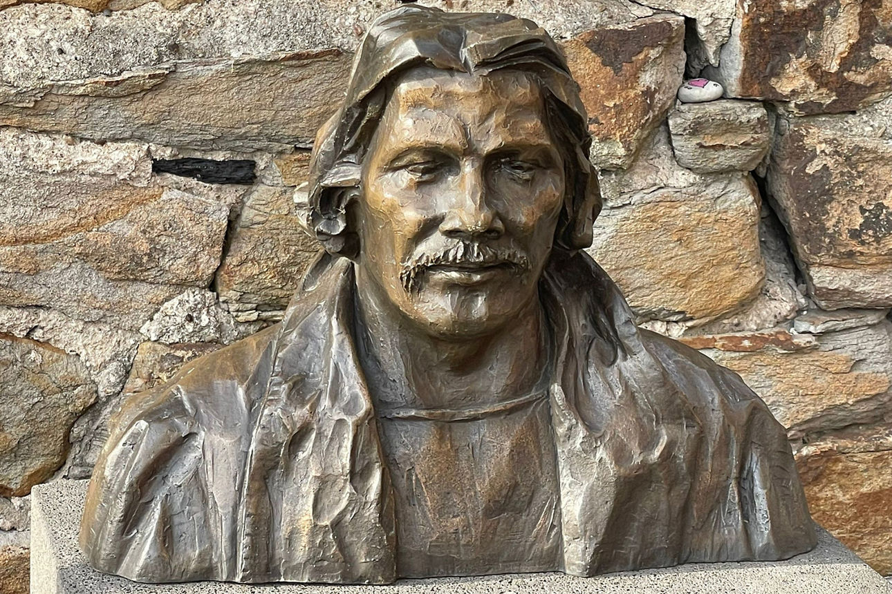 Bronzeportrait von Horst Schimanksi