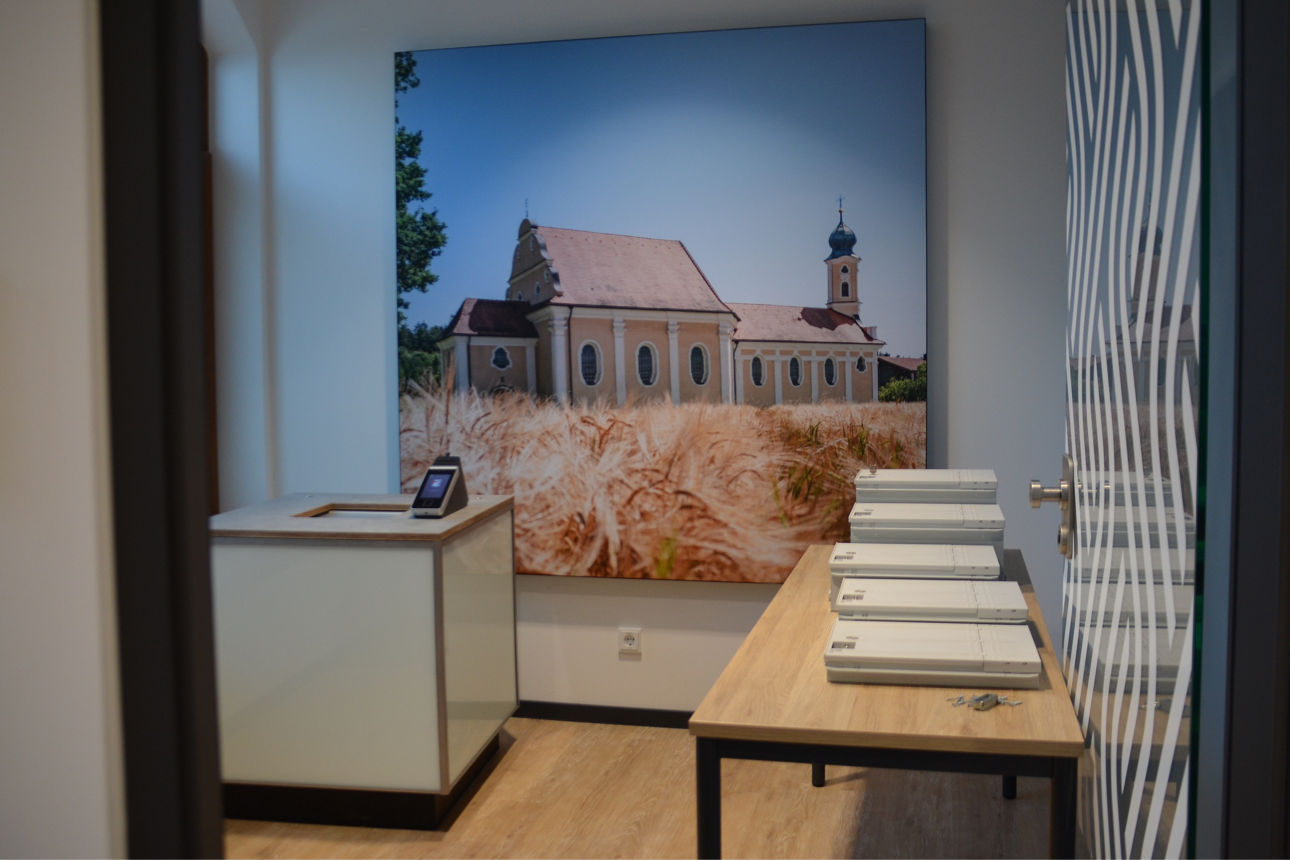 Der neue Schließfachraum in Gerzen.