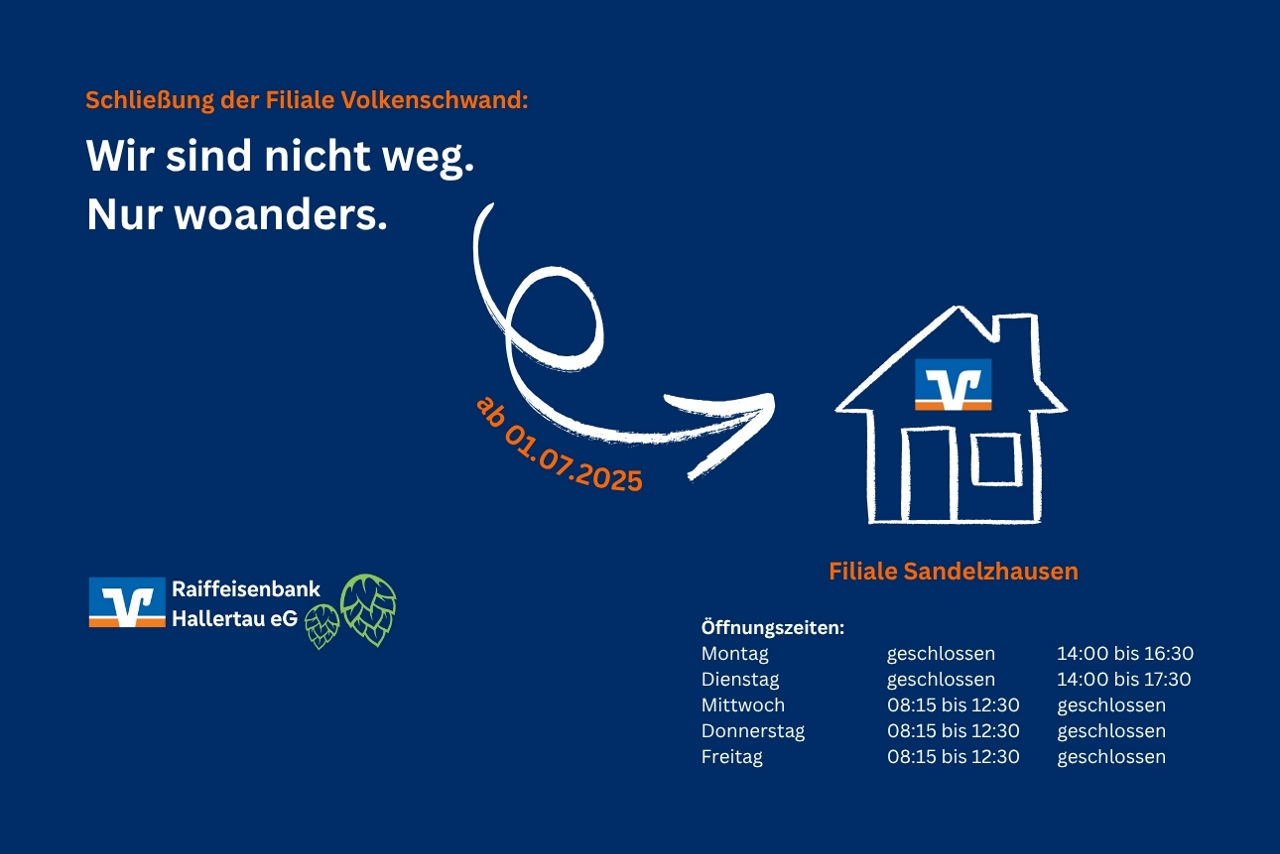 Schließung Filiale Volkenschwand 