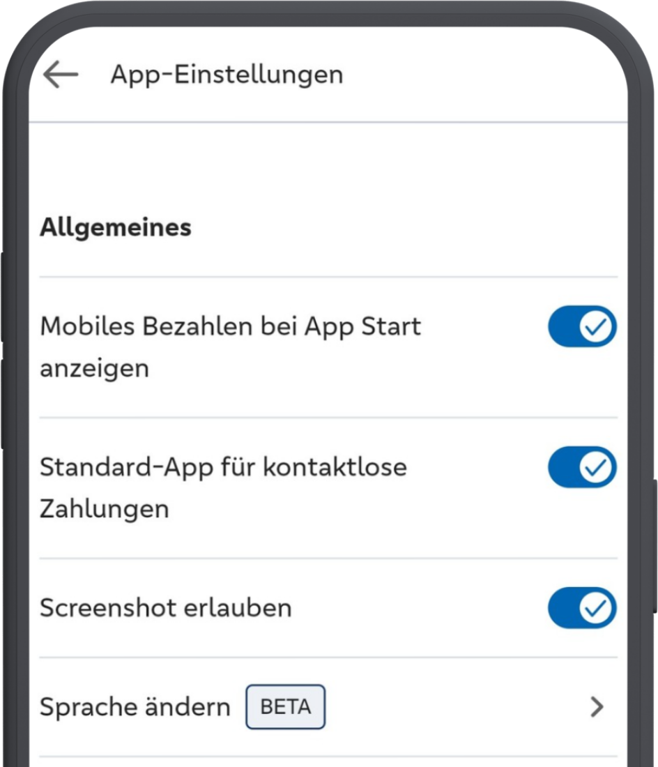 Screenshot von Systemeinstellungen android