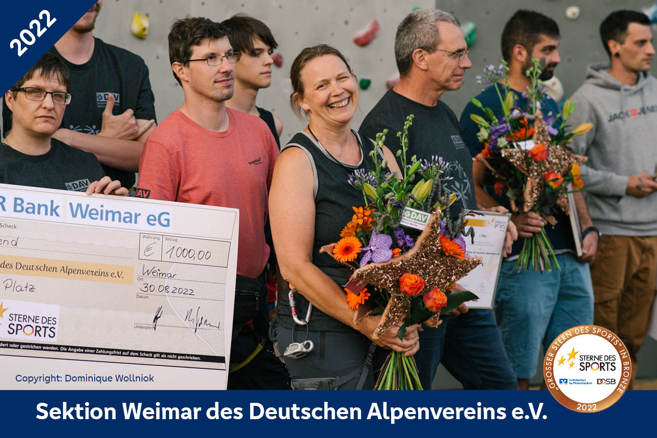 Sektion Weimar des Deutschen Alpenvereins e.V. - Preisverleihung Bronze 2022
