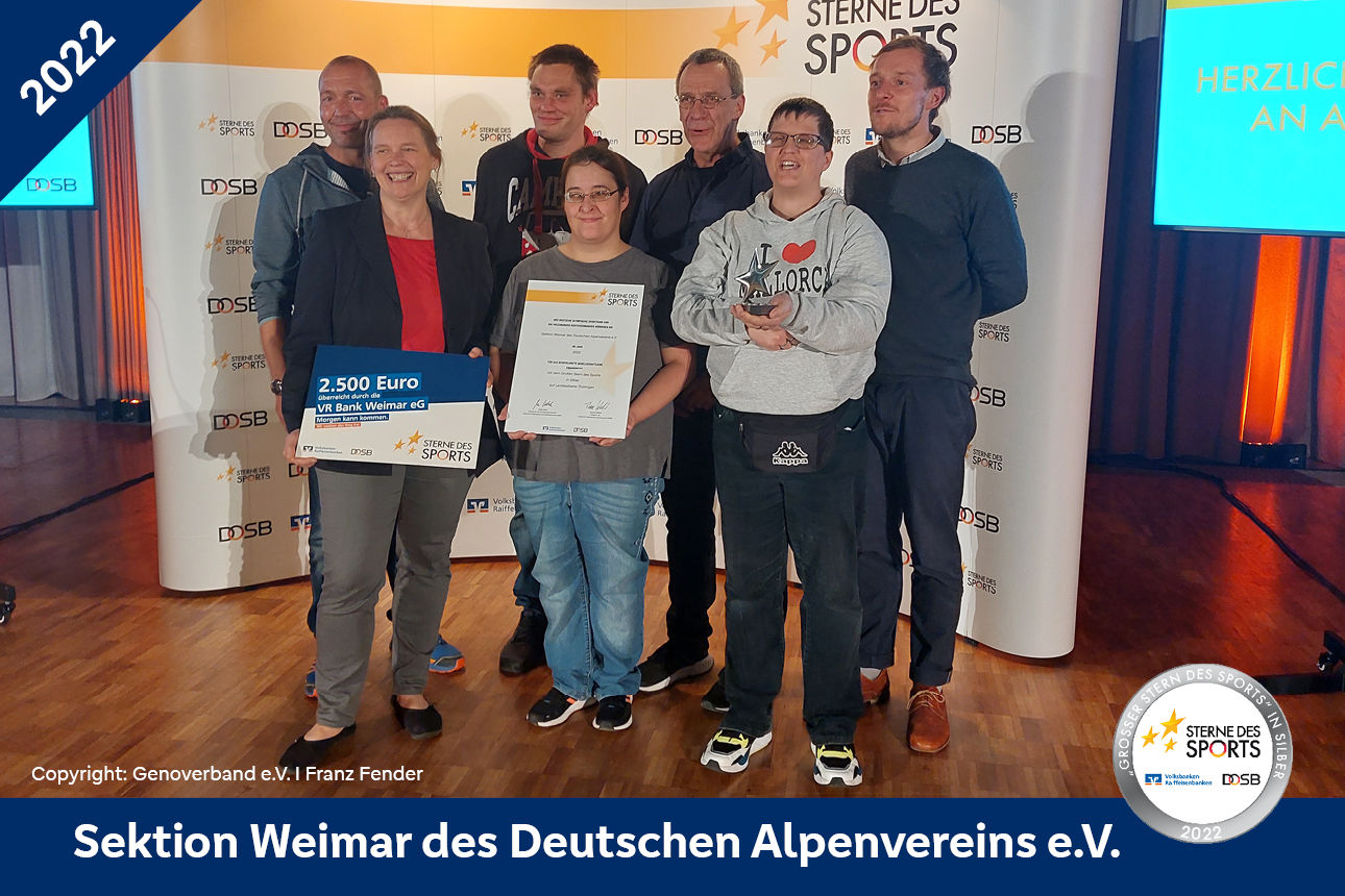Sektion Weimar des Deutschen Alpenvereins e.V. - Preisverleihung Silber 2022