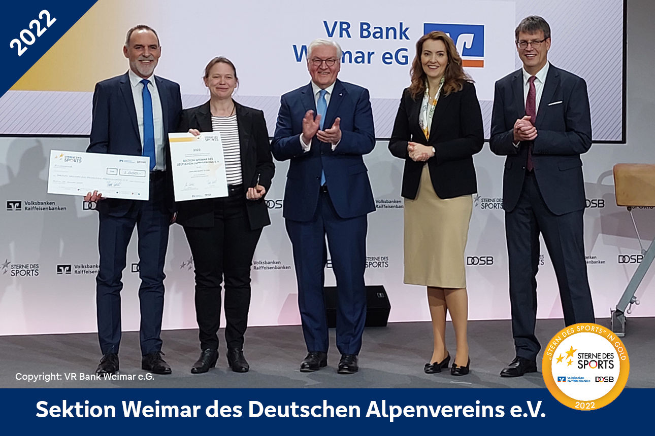 Sektion Weimar des Deutschen Alpenvereins e.V. - Preisverleihung Gold 2022