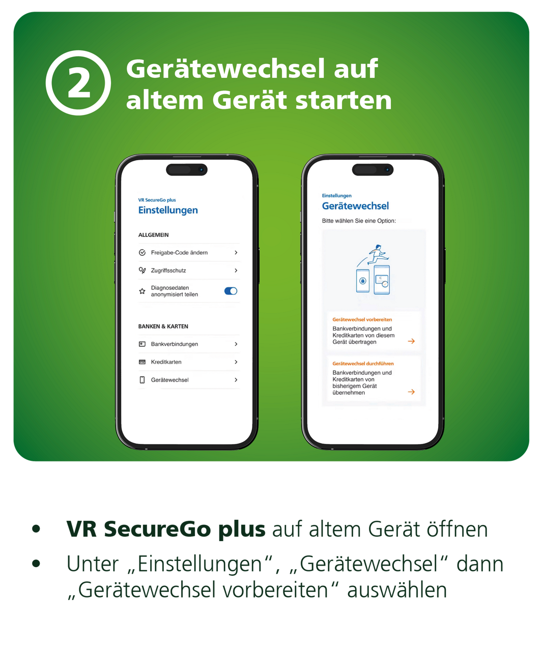 Gerätewechsel starten