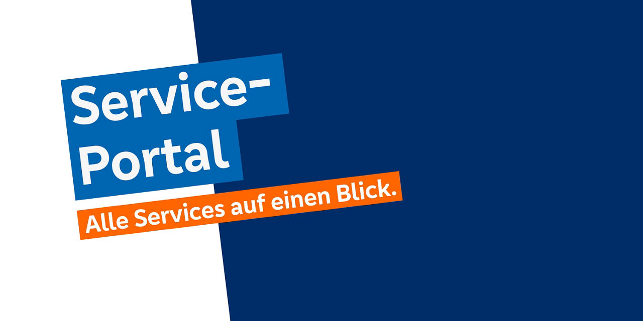 Grafik Service-Portal - "Alle Services auf einen Blick"