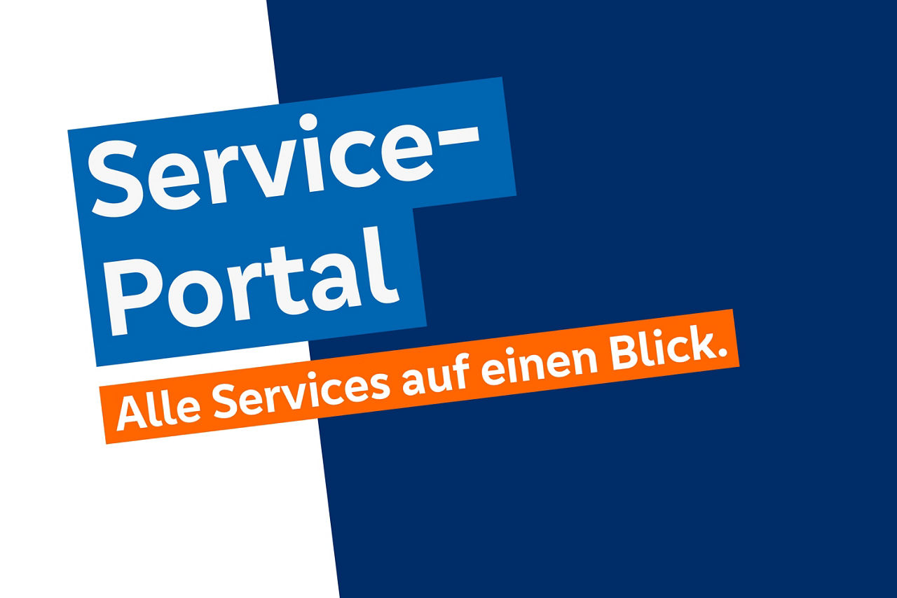 Grafik Service-Portal - "Alle Services auf einen Blick"