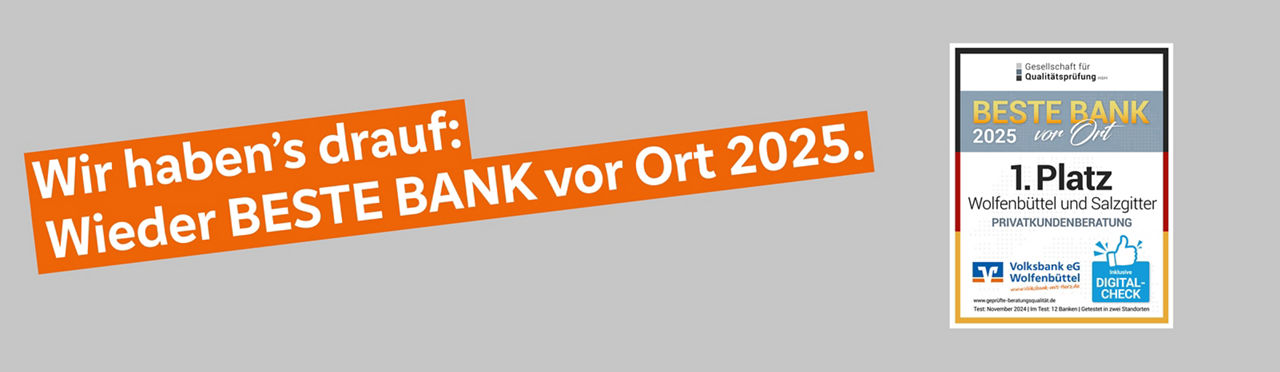 Wir haben's drauf: Wieder BEST BANK vor Ort 2025