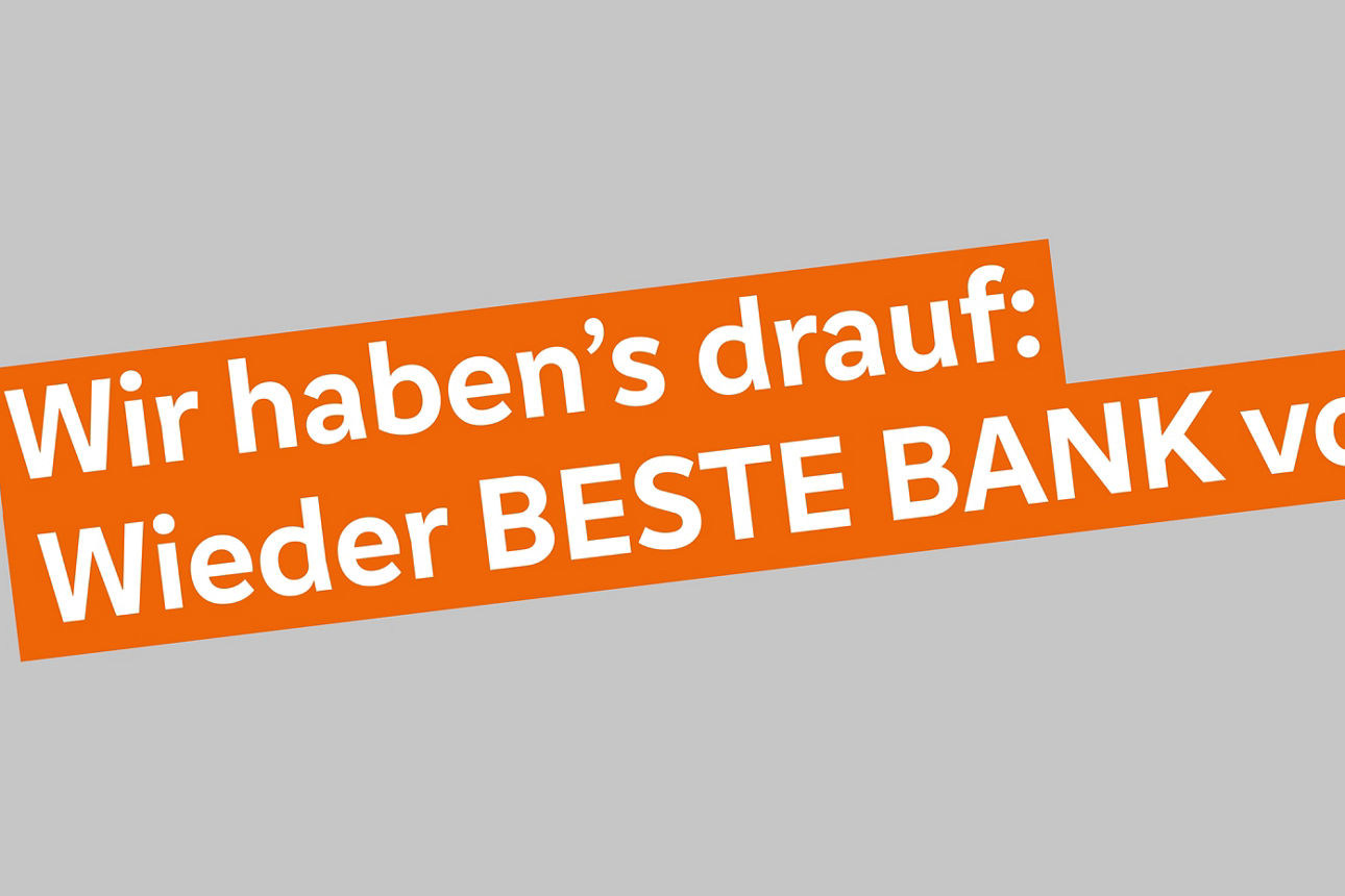 Wir haben's drauf: Wieder BEST BANK vor Ort 2025