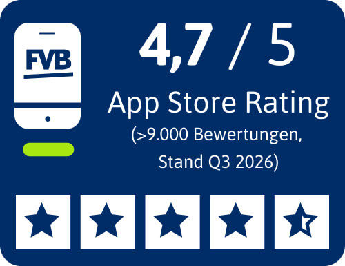 Apple App Store Rating 4,7 Sterne