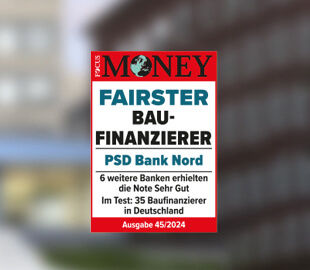 Siegel Fairster Baufinanzierer PSD Bank Nord: Note Sehr Gut