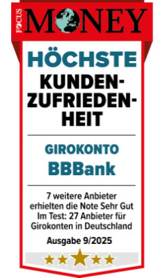 Testsiegel Focus Money höchste Kundenzufriedenheit