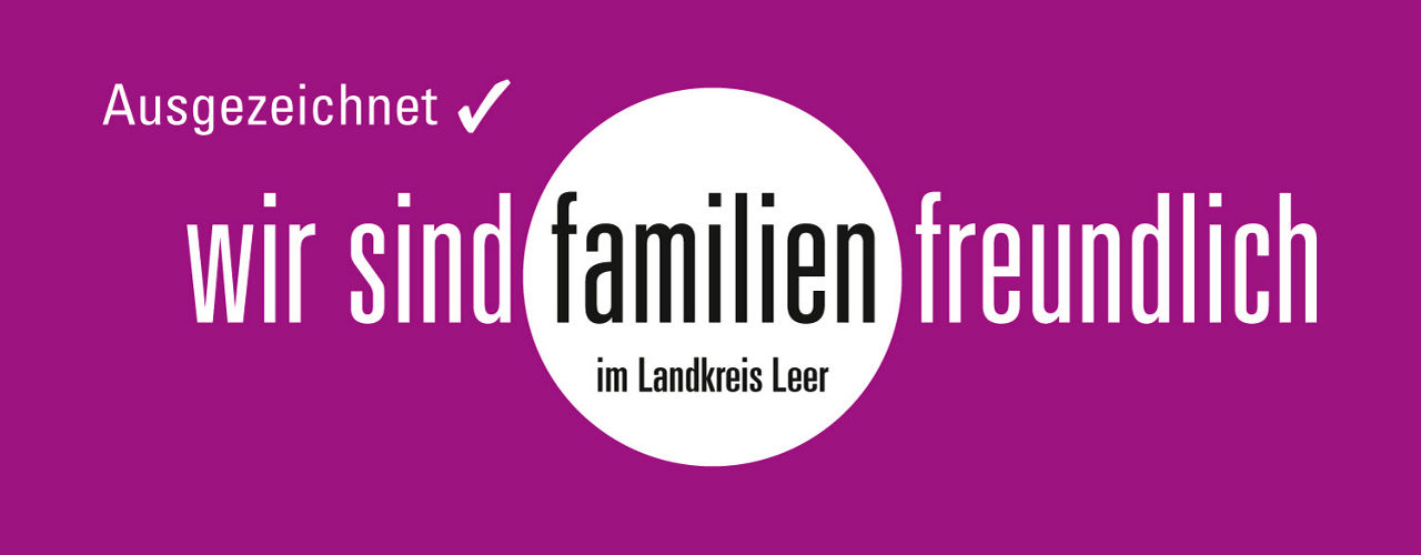 Siegel Familienfreundlicher-Arbeitgerber vom Landkreis Leer