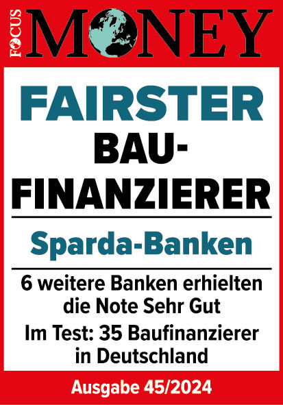 Siegel von Focus Money, Fairster Baufinanzierer 2024