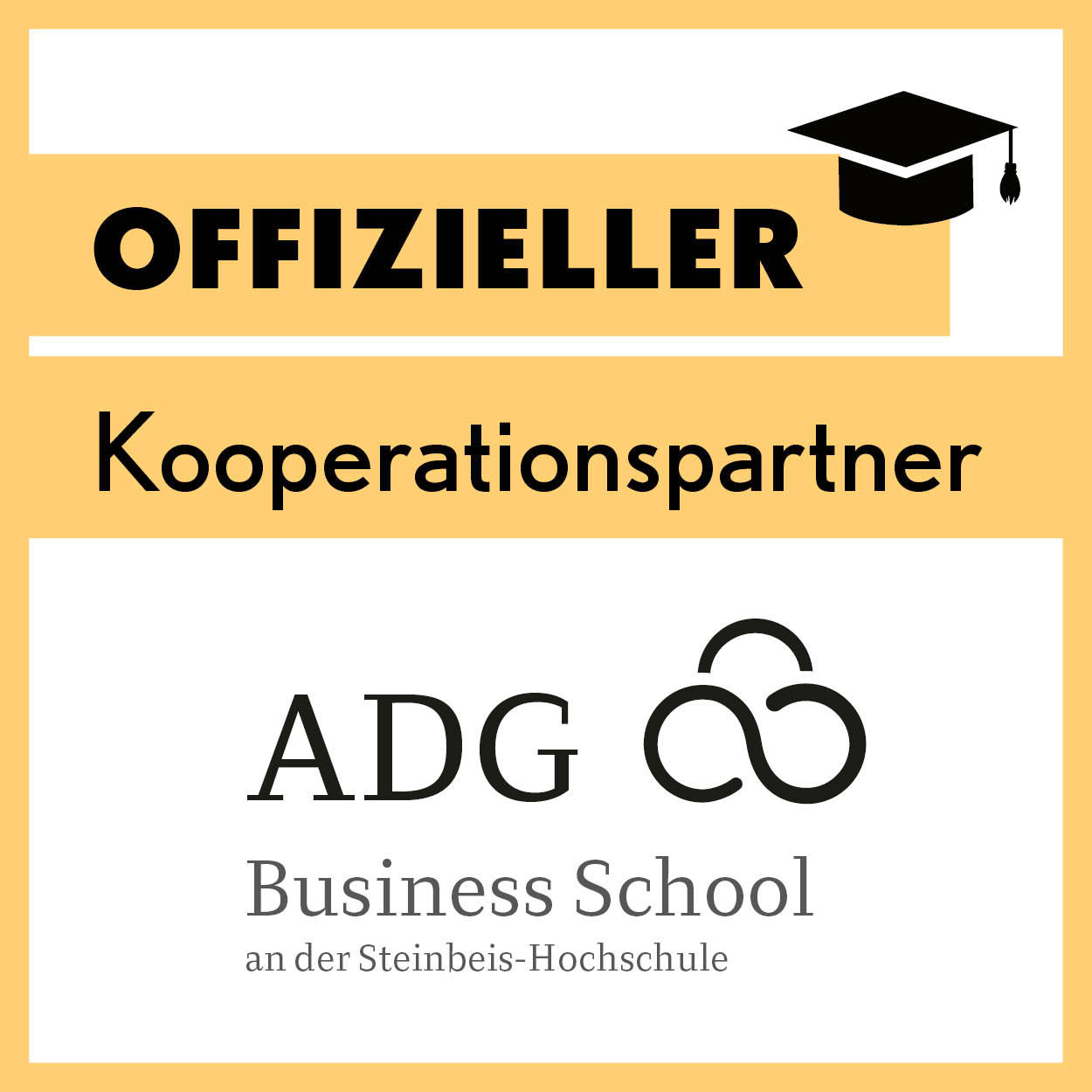 Gelbes Siegel Kooperationspartner ADG Business School