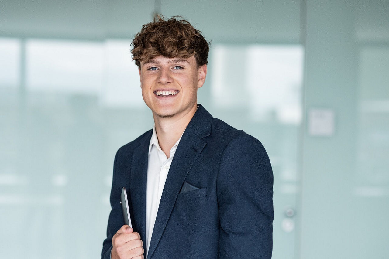 Auszubildender Max Siepmann